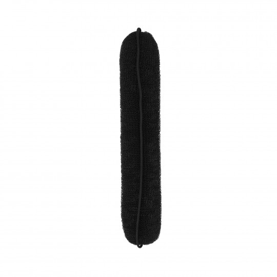 LUSSONI Chouchou à Chignon avec elastique, Noir, 230 mm - 1