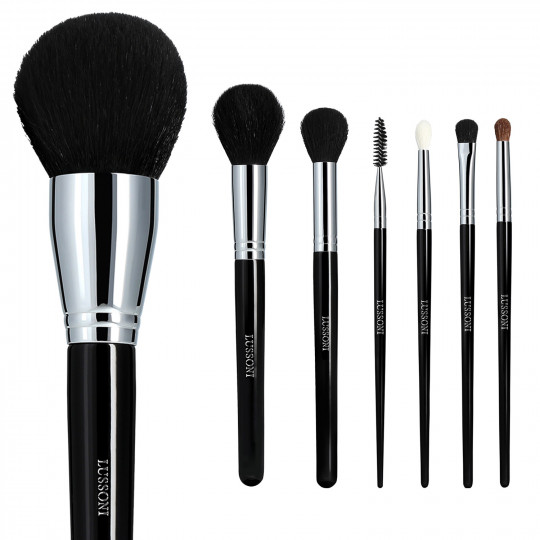 LUSSONI Must-haves 7 Pcs Professional Makeup Brush Set 