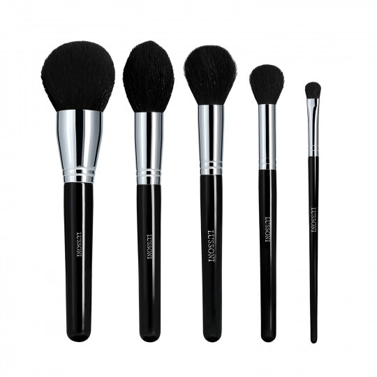 LUSSONI Makeup Essentials - Set de Pinceaux à maquillage professionnels 5 Pcs - 1