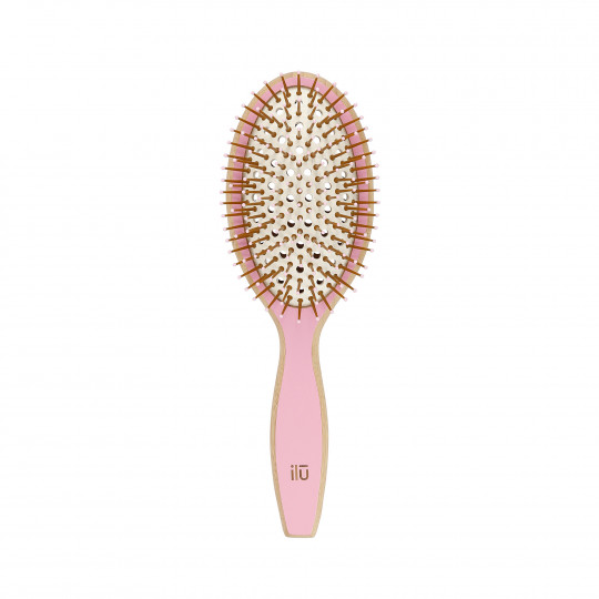 ilū BambooM! Bamboo Hairbrush - Pink Flamingo Brosse à cheveux - 1