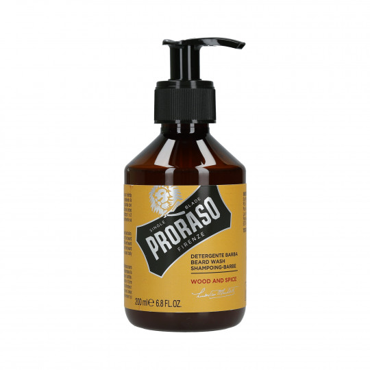 PRORASO SINGLE BLADE Wood And Spice Shampoing à barbe 200ml