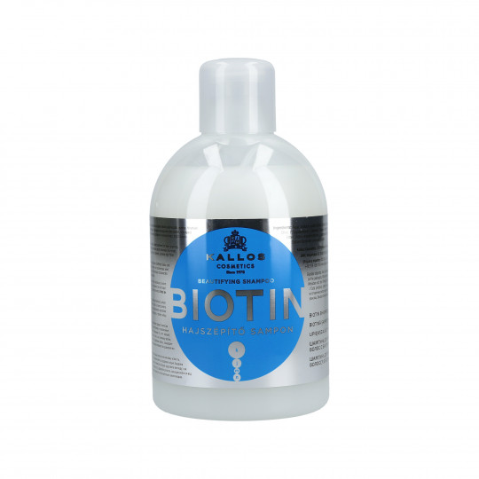 KALLOS KJMN Biotin Shampooing fortifiant à la biotine 1000ml - 1