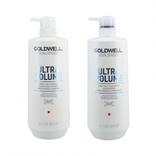 GOLDWELL DUALSENSES ULTRA VOLUME Set shampooing 1000 ml + revitalisant 1000ml - 1