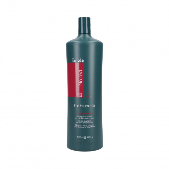 FANOLA NO RED Shampooing neutralisant pour cheveux bruns 1000ml - 1