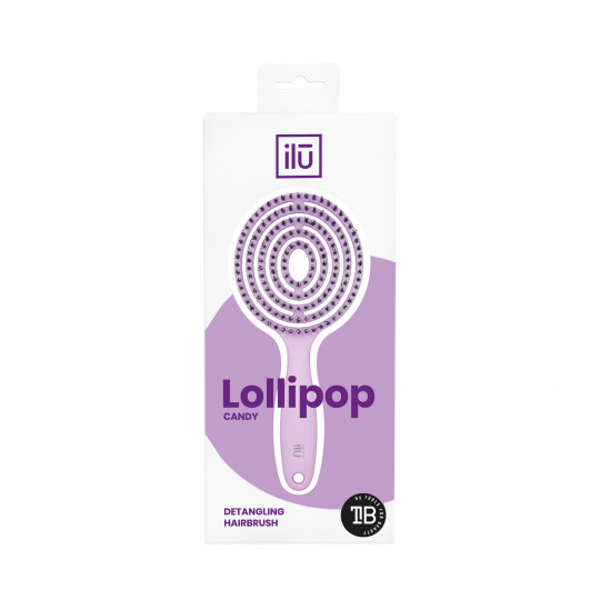 ilū Lollipop Candy Brosse Démêlante, Violette - 1