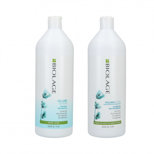 BIOLAGE Volumebloom Shampooing + Conditionneur pour cheveux fins 1000ml