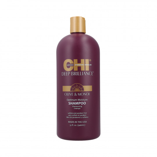 CHI DEEP BRILLIANCE Olive&Monoi Shampooing sans sulfates et parabens 946ml - 1