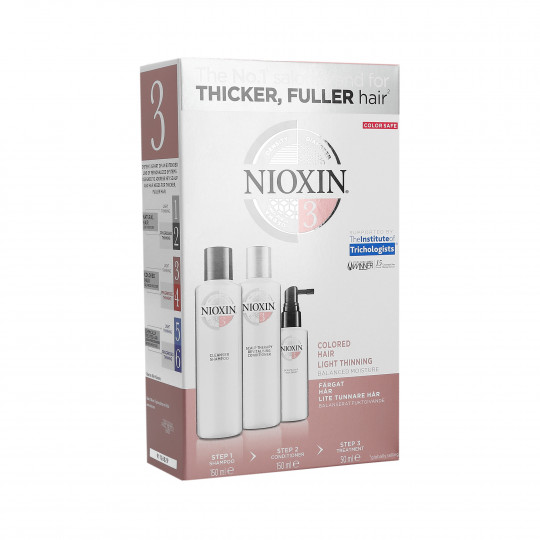 NIOXIN CARE SYSTEM 3 Shampooing 150ml + Conditionneur 150ml + Soin 50ml