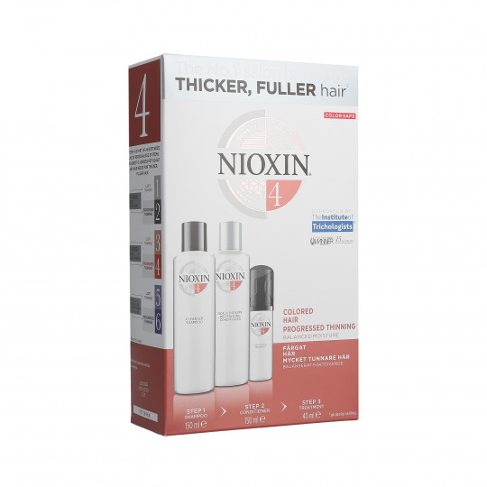 NIOXIN CARE SYSTEM 4 Shampooing 150ml + Conditionneur 150ml + Soin 40ml