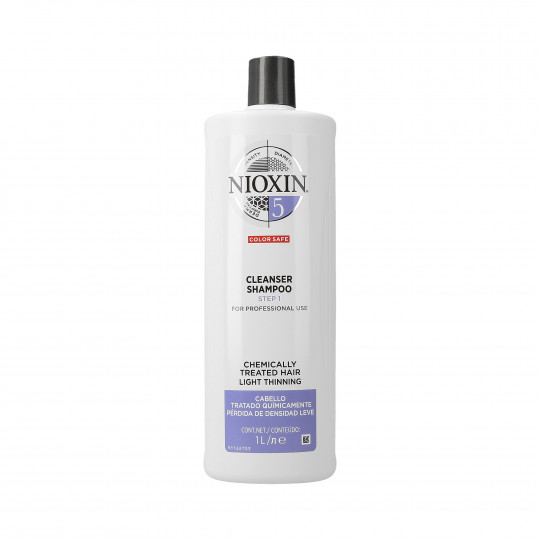 NIOXIN CARE SYSTEM 5 Shampooing purifiant cheveux fins traités 1000ml - 1