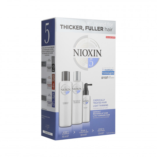 NIOXIN CARE SYSTEM 5 Shampooing 150ml + Conditionneur 150ml + Soin 50ml