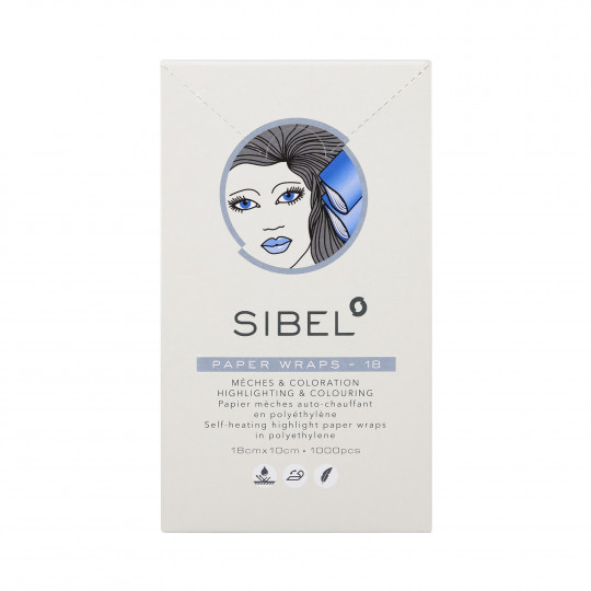 Sibel High-Light Wraps 18 Boîte Papiers mèches 1000pcs 10 x 18cm + palette - 1