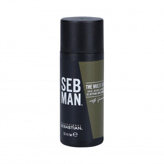 SEBASTIAN SEB MAN THE MULTI-TASKER Shampooing multi-usages cheveux, barbe et corps 3en1 50ml - 1