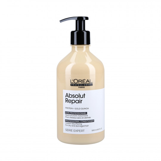 L'OREAL PROFESSIONAL ABSOLUT REPAIR Après-shampooing régénérant pour cheveux abîmés 500ml - 1