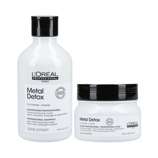 L'OREAL PROFESSIONNEL Coffret METAL DETOX pour cheveux colorés Shampooing 300 ml + Masque 250 ml