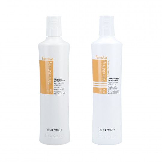 FANOLA NOURRISSANT Ensemble cheveux reconstructeurs Shampooing 350ml + Après-shampooing 350ml