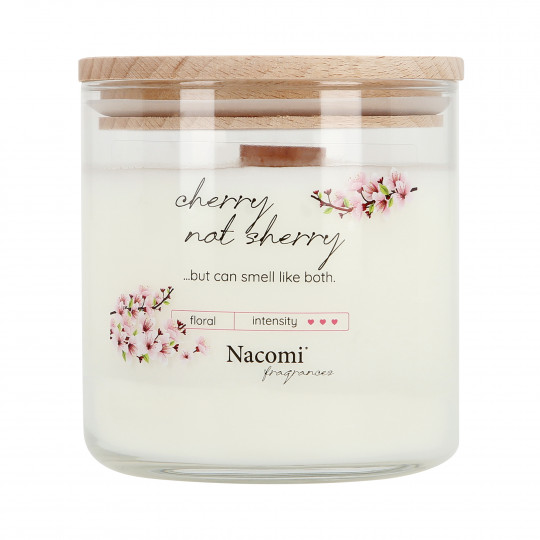 NACOMI Bougie de soja pour aromathérapie Cherry not Sherry - parfum cerise 450g